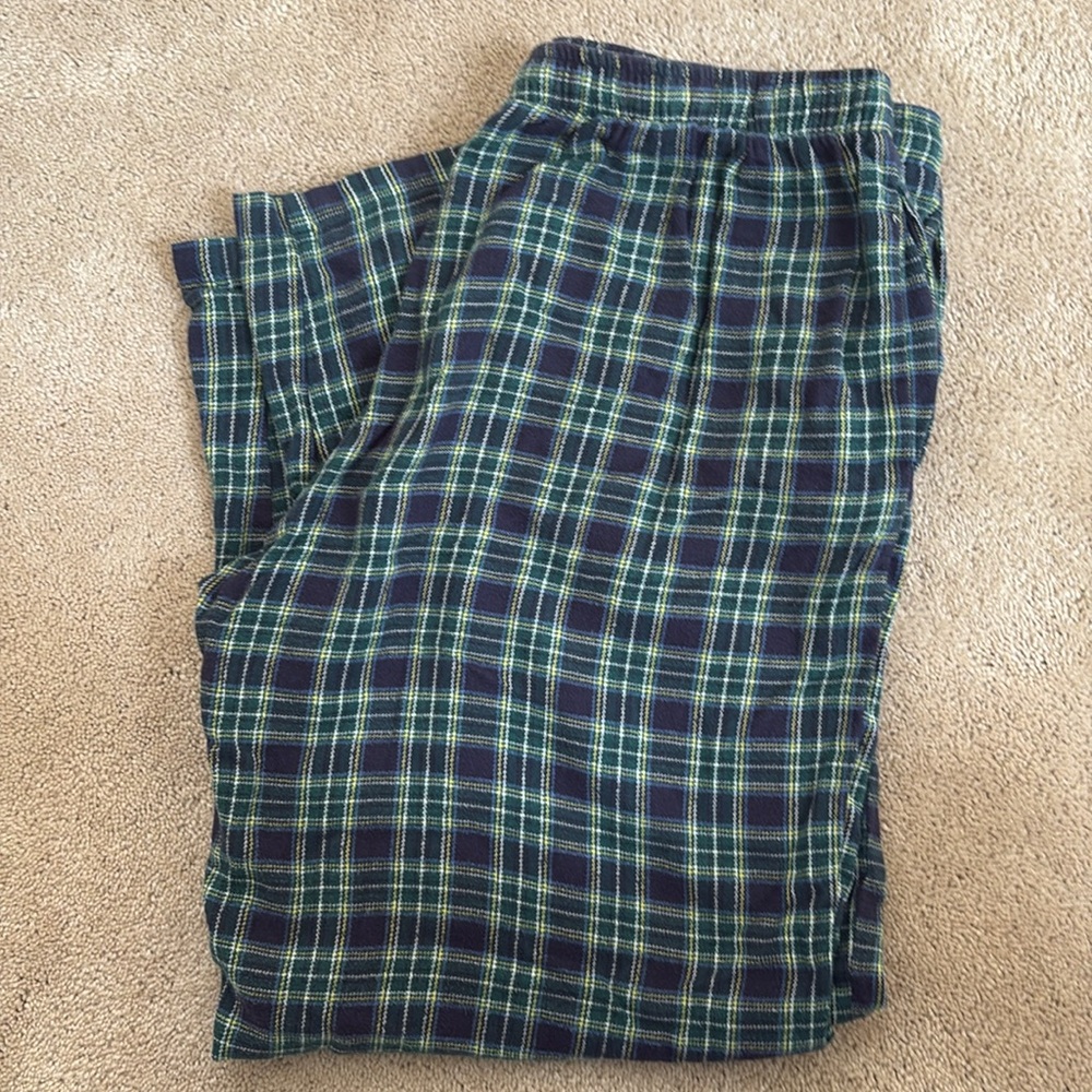 CLUB ROOM Sleepwear Men’s Plaid Pajama Bottoms size M